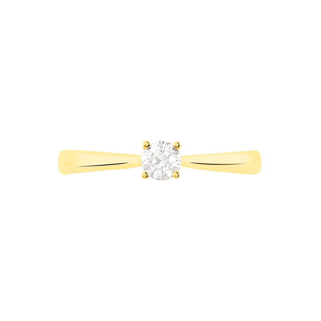 Histoire D'Or Bague Solitaire Victoria Or Jaune Diamant – Image 2
