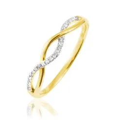 Histoire D'Or Bague Tilly Or Jaune Diamant