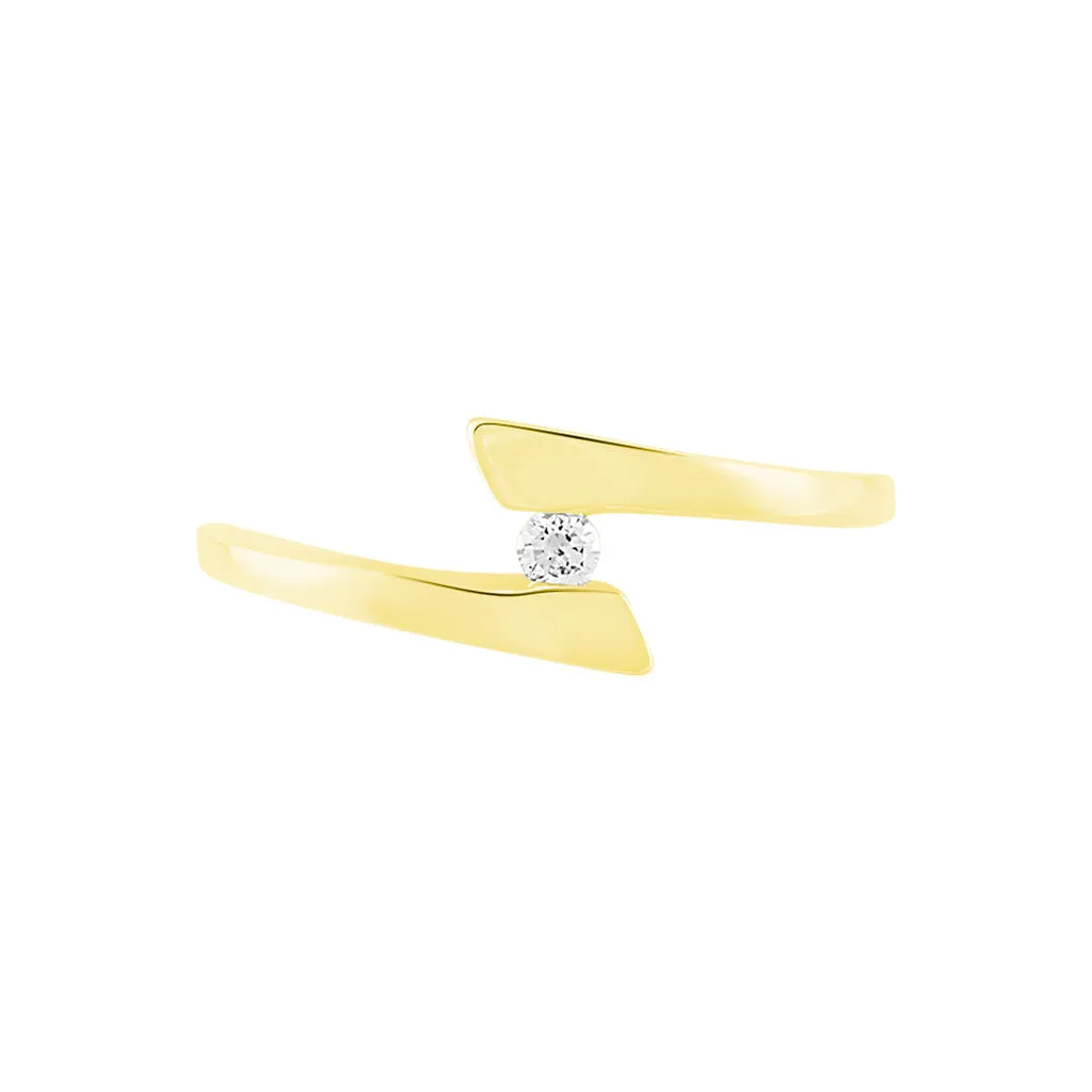 Histoire D'Or Bague Solitaire Vinca Or Jaune Diamant – Image 2