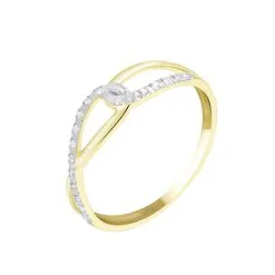 Histoire D'Or Bague Osanna Or Jaune Diamants