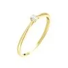 Histoire D'Or Bague Solitaire Victoria Or Jaune Diamant