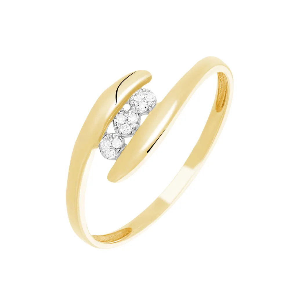 Histoire D'Or Bague Delphine Or Jaune Diamant