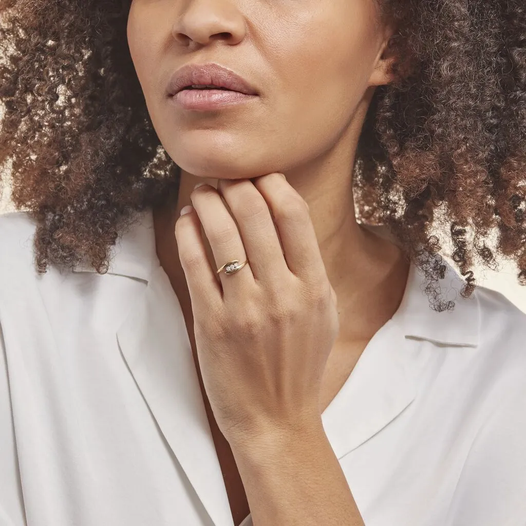 Histoire D'Or Bague Delphine Or Jaune Diamant – Image 5
