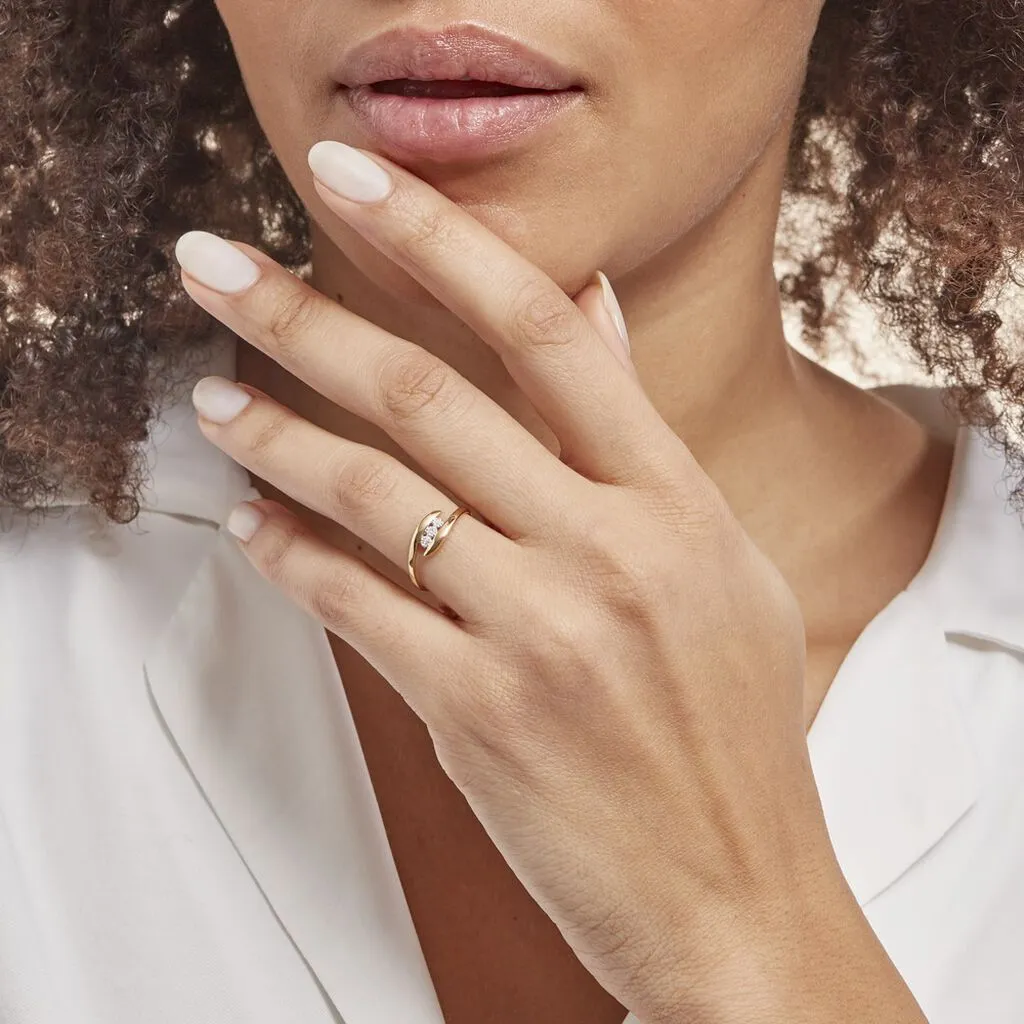 Histoire D'Or Bague Delphine Or Jaune Diamant – Image 6