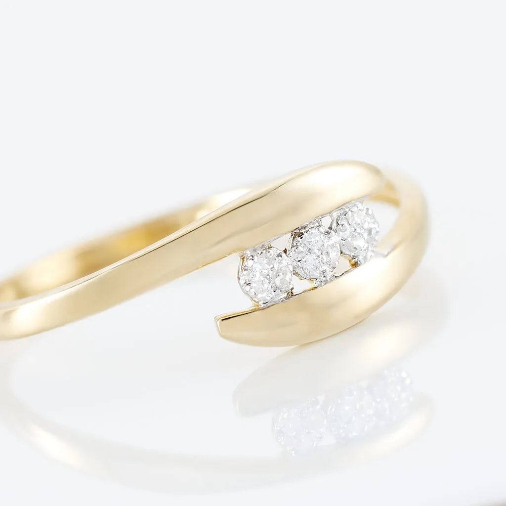 Histoire D'Or Bague Delphine Or Jaune Diamant – Image 4
