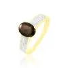 Histoire D'Or Bague Crista Or Jaune Quartz Et Diamant