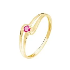 Histoire D'Or Bague Nesryne Or Jaune Rubis