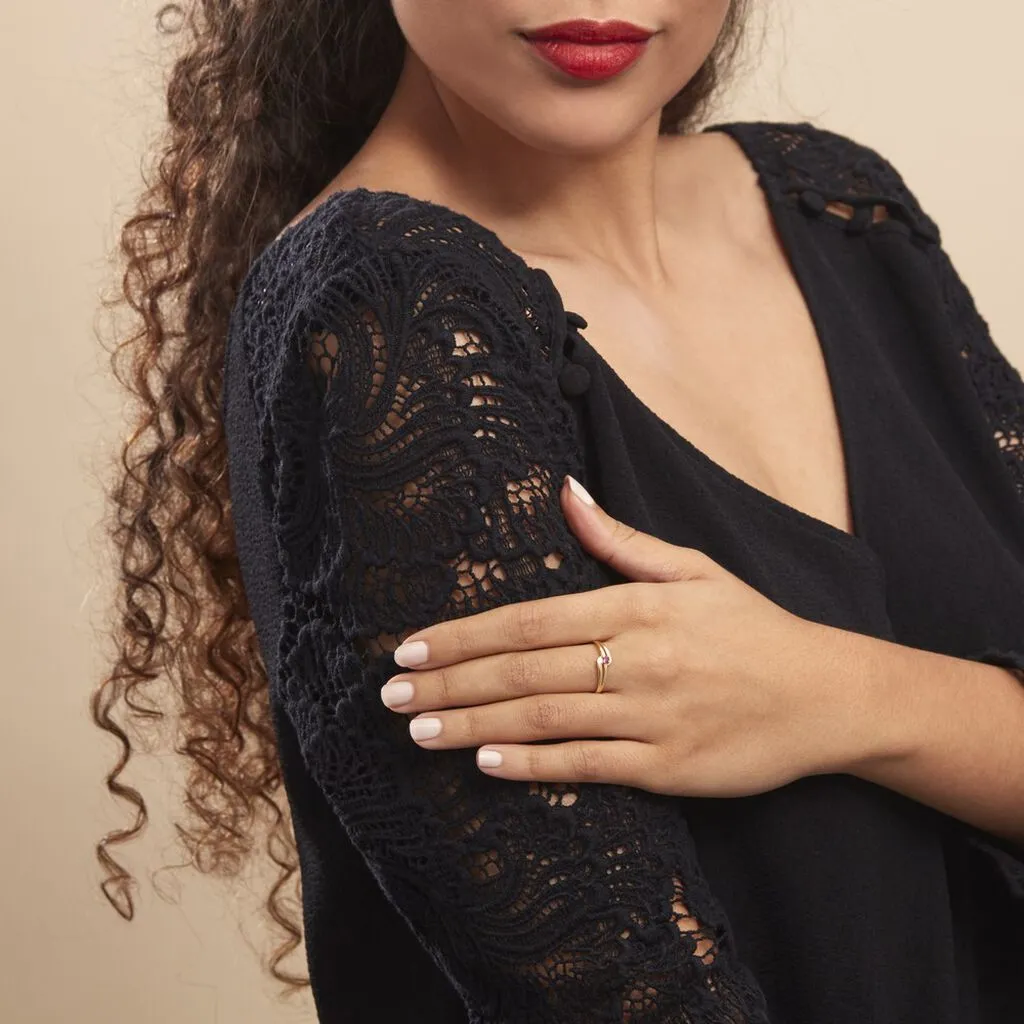 Histoire D'Or Bague Nesryne Or Jaune Rubis – Image 4