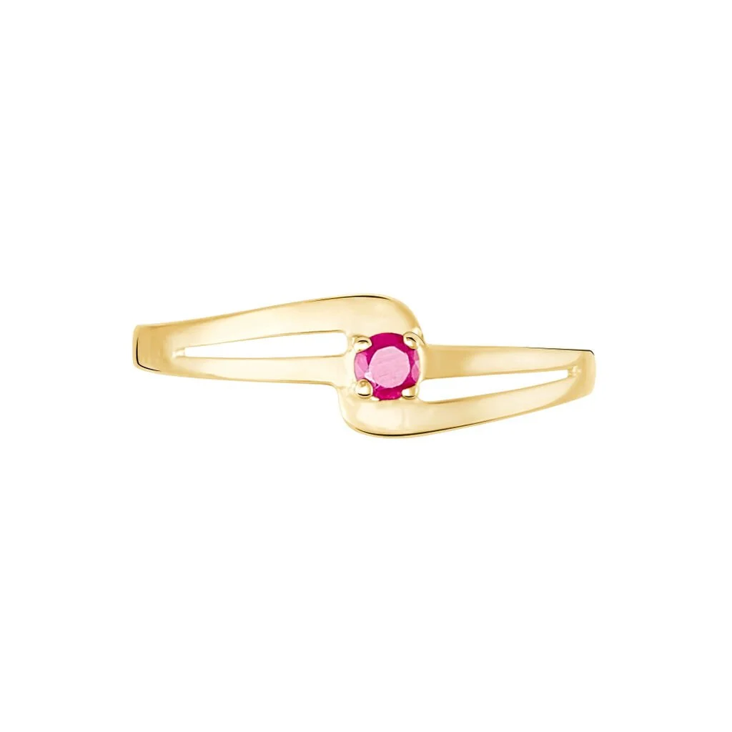 Histoire D'Or Bague Nesryne Or Jaune Rubis – Image 2
