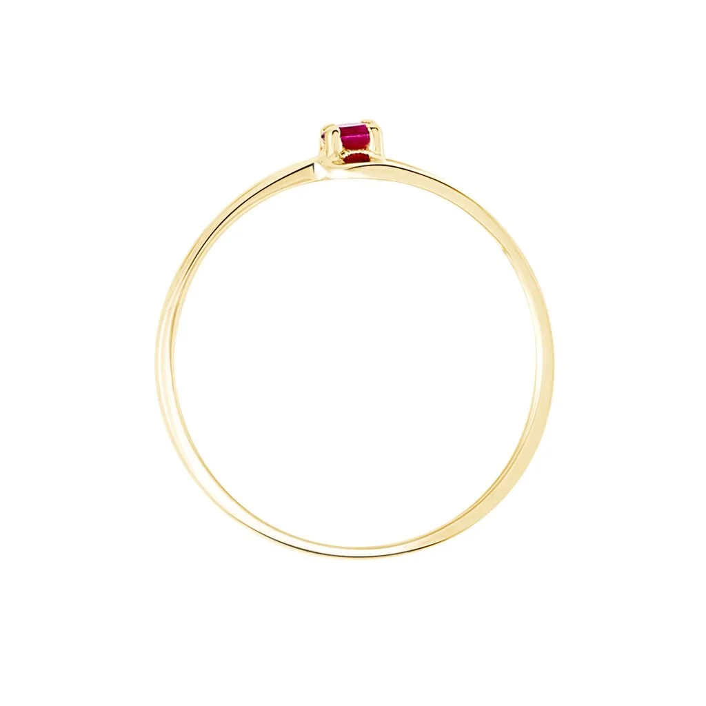 Histoire D'Or Bague Nesryne Or Jaune Rubis – Image 3