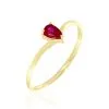 Histoire D'Or Bague Or Jaune Urana Rubis
