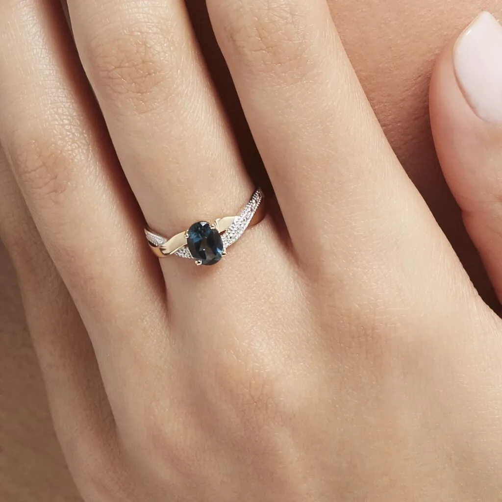 Histoire D'Or Bague Or Jaune Candice Topaze – Image 6