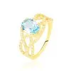Histoire D'Or Bague Tina Or Jaune Topaze Et Oxyde De Zirconium