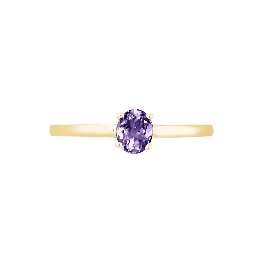 Histoire D'Or Bague Lily Or Jaune Amethyste – Image 2