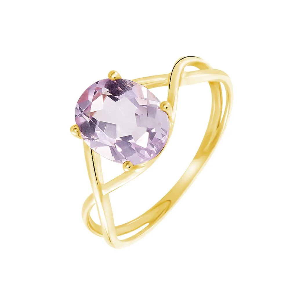 Histoire D'Or Bague Solitaire Armaelle Or Jaune Amethyste