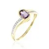 Histoire D'Or Bague Or Jaune Anja Améthyste