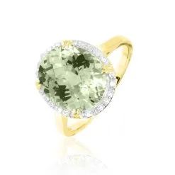 Histoire D'Or Bague Anna Or Jaune Amethyste Et Diamant