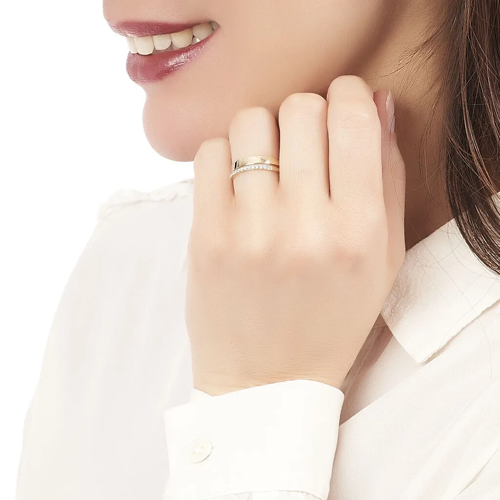 Histoire D'Or Bague Katiana Or Jaune Oxyde De Zirconium – Image 4