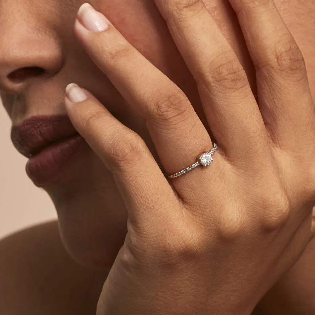 Histoire D'Or Bague Solitaire Servana Or Jaune Oxyde De Zirconium – Image 5