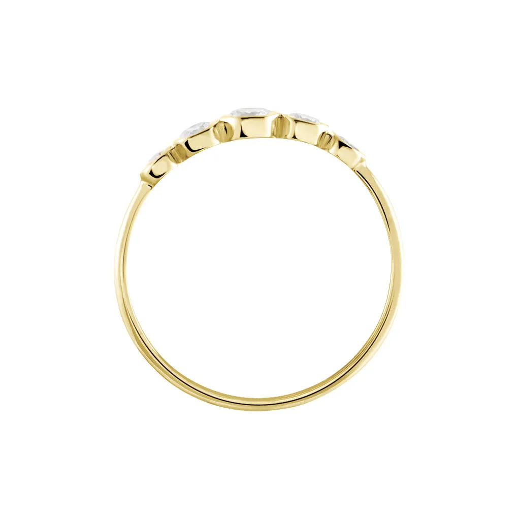 Histoire D'Or Bague Or Jaune Sabinus Oxydes De Zirconium – Image 3