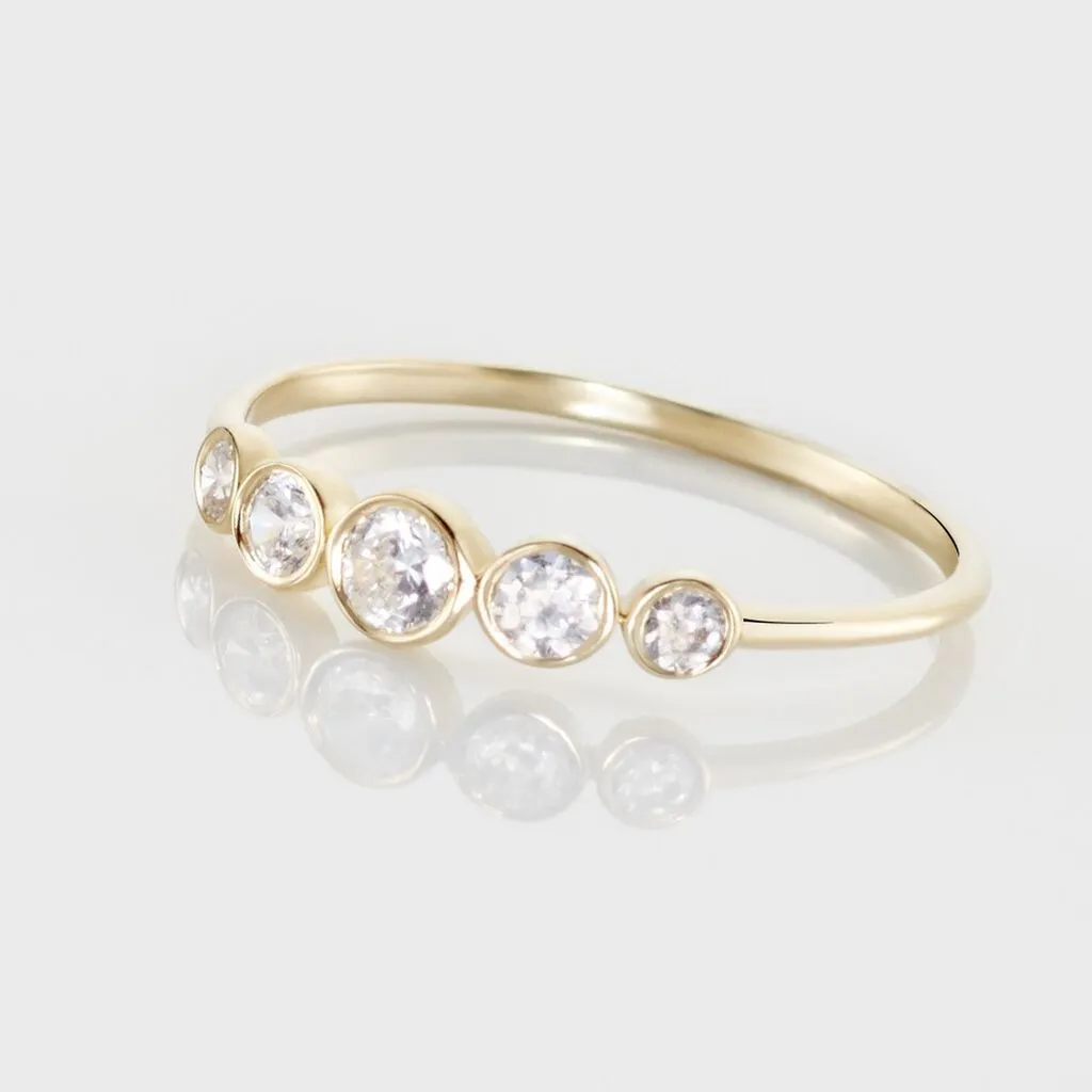 Histoire D'Or Bague Or Jaune Sabinus Oxydes De Zirconium – Image 4