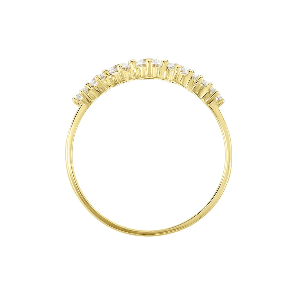 Histoire D'Or Bague Or Jaune Sunday Oxyde De Zirconium – Image 3
