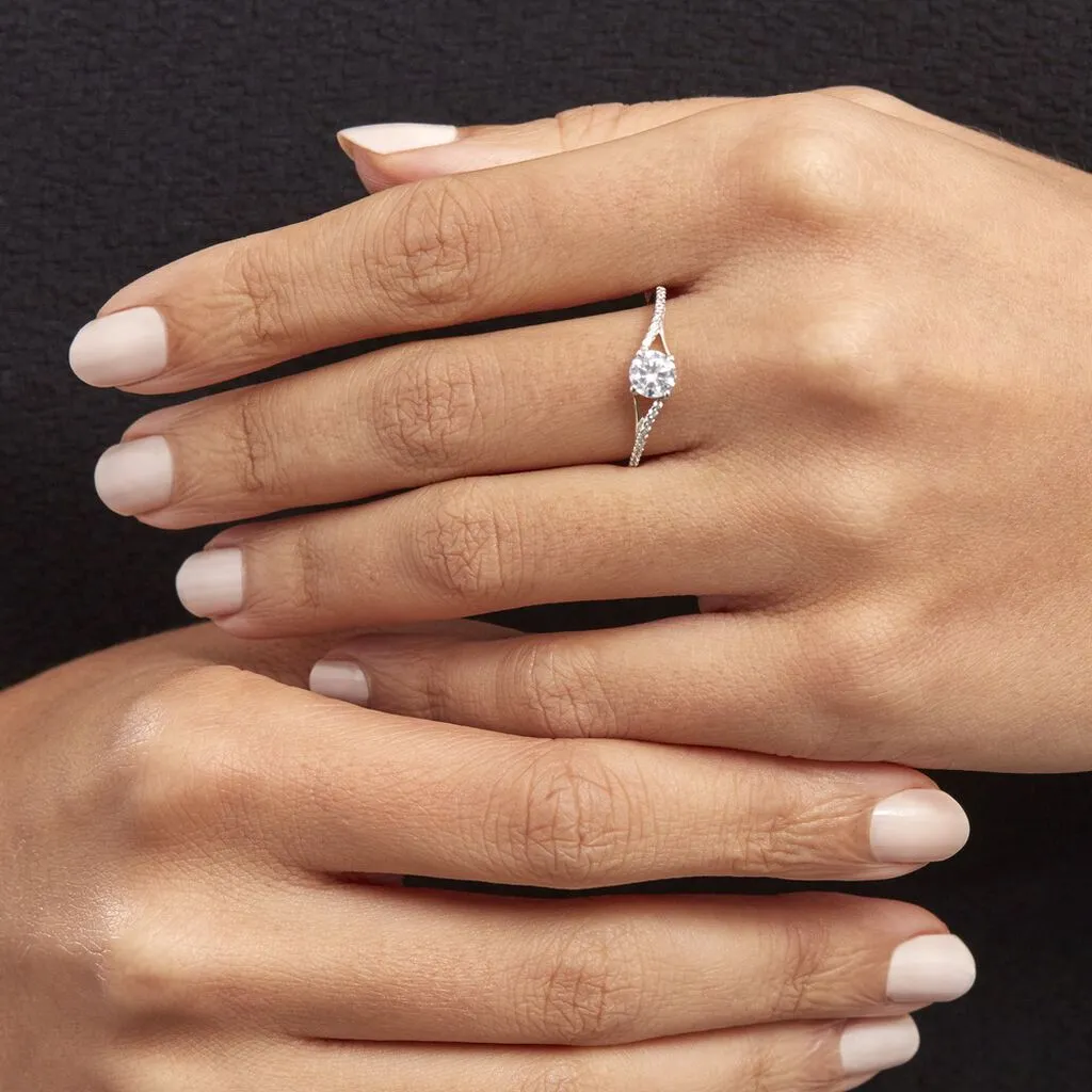 Histoire D'Or Bague Solitaire Jessa Or Jaune Oxyde De Zirconium – Image 6