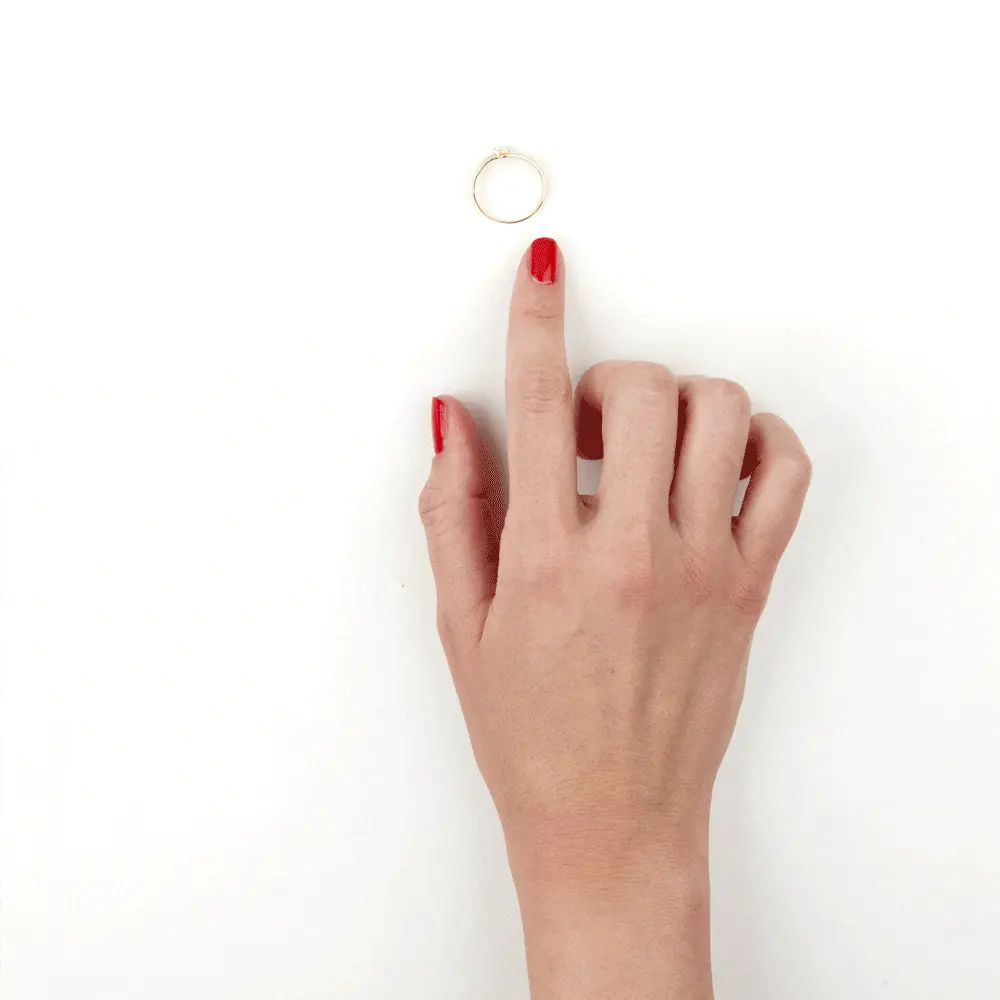 Histoire D'Or Bague Solitaire Armelle Or Jaune Oxyde De Zirconium – Image 4