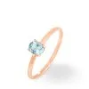 Histoire D'Or Bague Lily Or Rose Aigue Marine