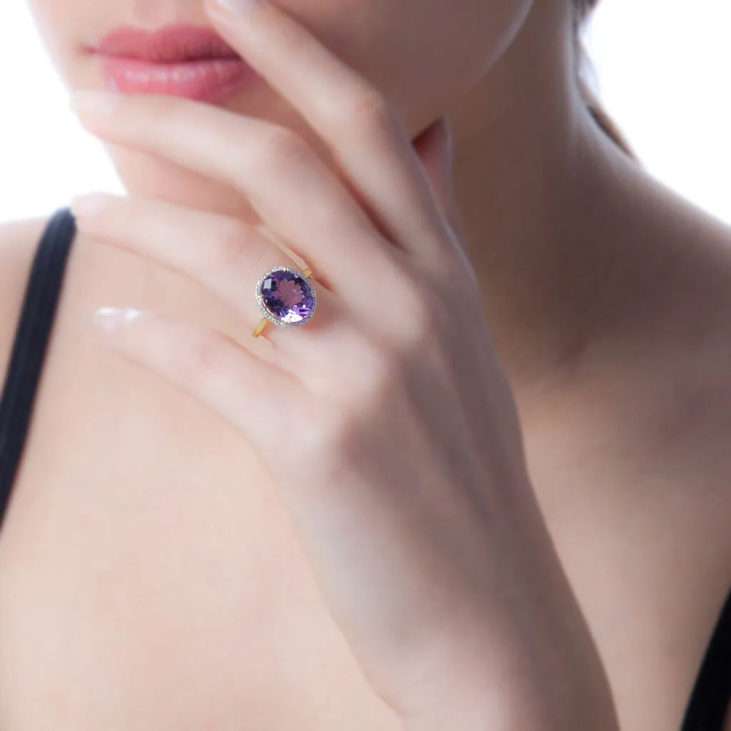 Histoire D'Or Bague Anna Or Rose Citrine Et Diamant – Image 3