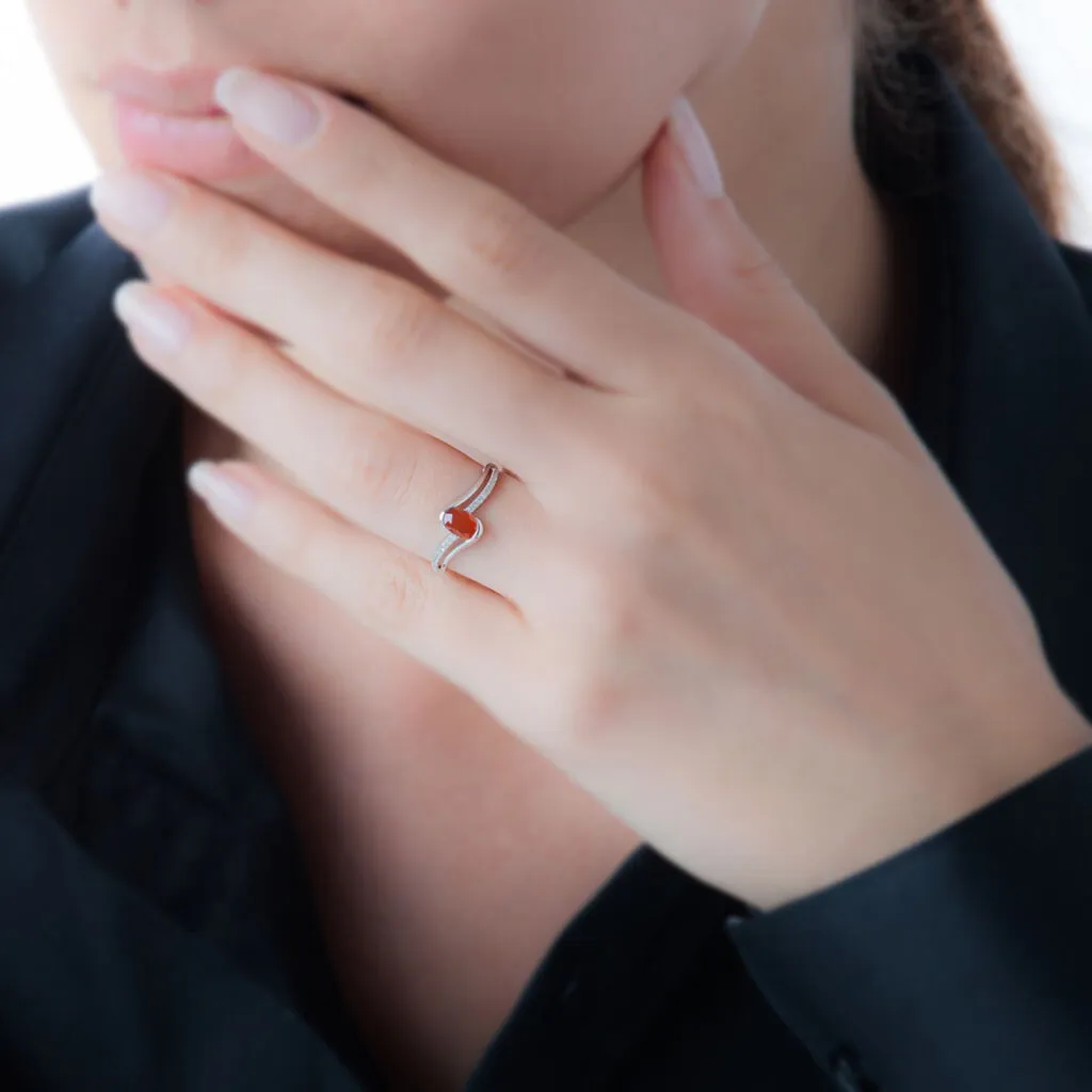 Histoire D'Or Bague Anja Or Rose Citrine Et Diamant – Image 3