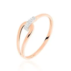 Histoire D'Or Bague Cyranna Or Rose Diamant