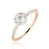 Histoire D'Or Bague Solitaire Lena Or Rose Diamant