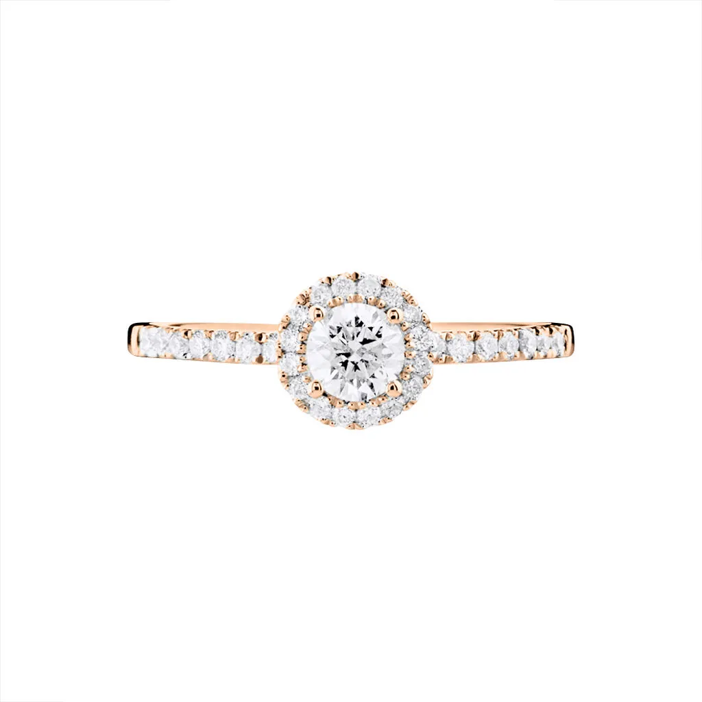 Histoire D'Or Bague Solitaire Lena Or Rose Diamant – Image 2