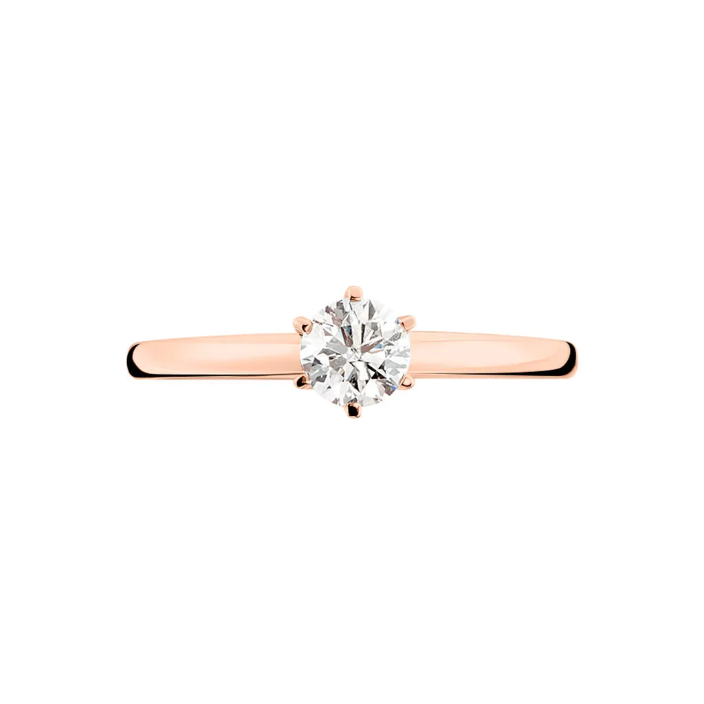 Histoire D'Or Bague Solitaire Natalia Or Rose Diamant – Image 2