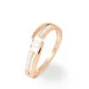 Histoire D'Or Bague Solitaire Elisa Or Rose Diamant