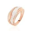 Histoire D'Or Bague Elodea Or Rose Diamant