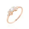 Histoire D'Or Bague Solitaire Alicea Or Rose Diamant