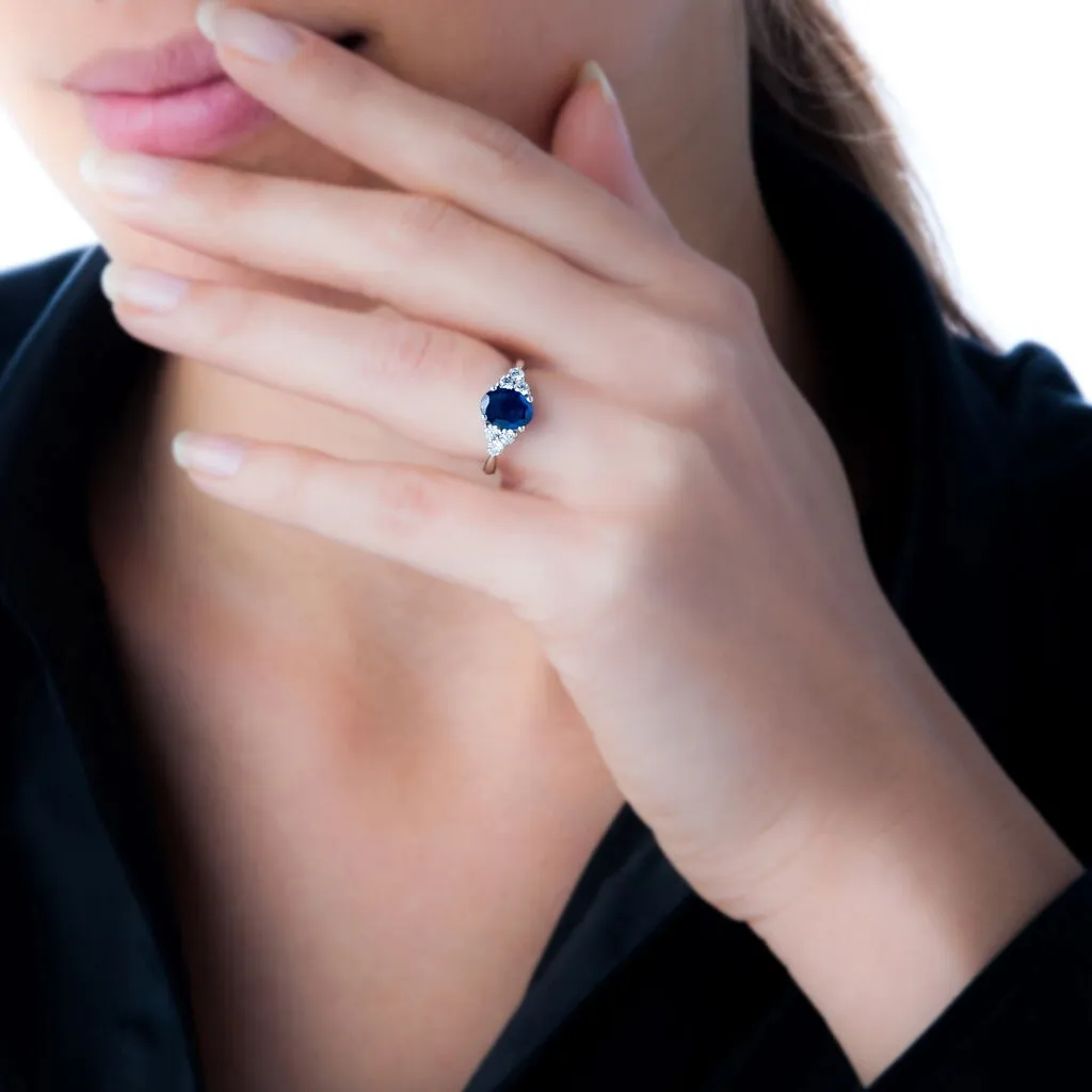 Histoire D'Or Bague Lea Or Rose Saphir Et Diamant – Image 3