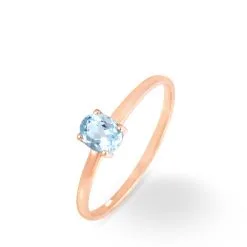 Histoire D'Or Bague Lily Or Rose Topaze