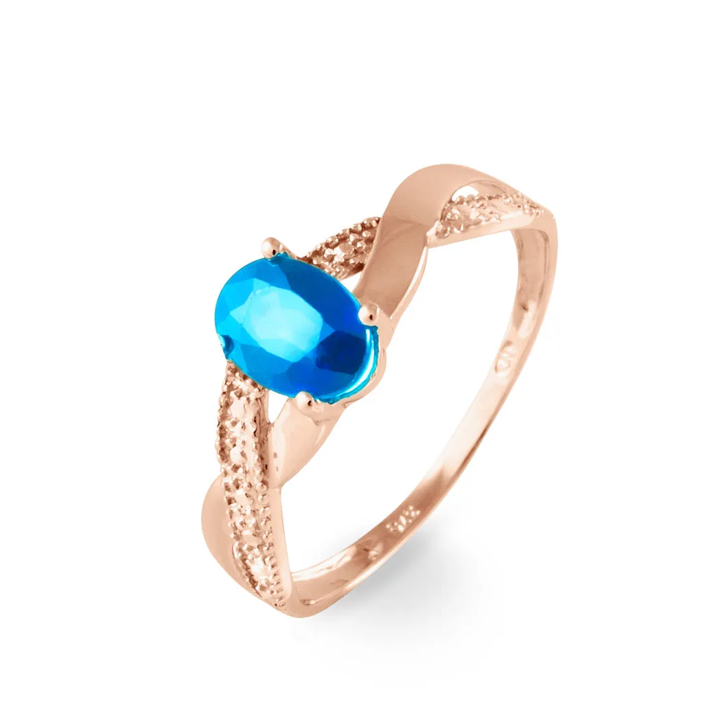 Histoire D'Or Bague Candice Or Rose Topaze