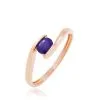 Histoire D'Or Bague Camilia Or Rose Amethyste