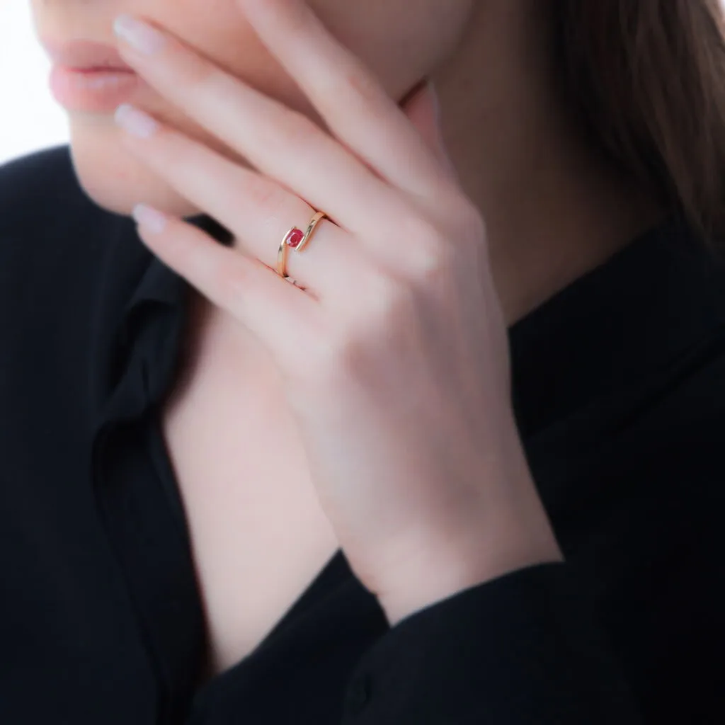 Histoire D'Or Bague Camilia Or Rose Amethyste – Image 4