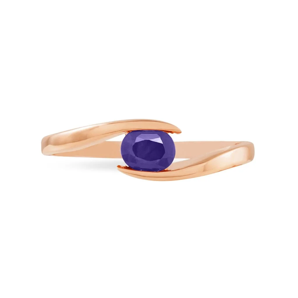 Histoire D'Or Bague Camilia Or Rose Amethyste – Image 2