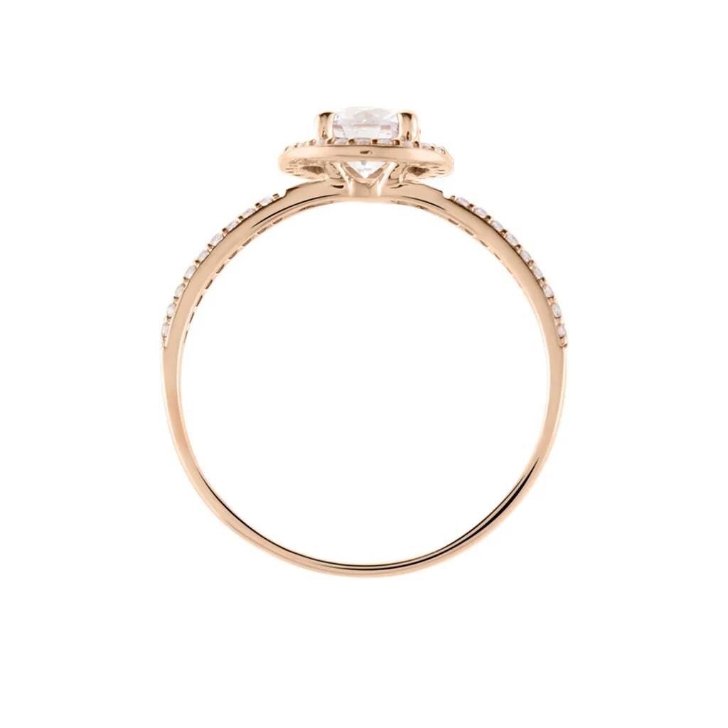 Histoire D'Or Bague Stelila Or Rose Oxyde De Zirconium – Image 3