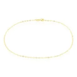 Histoire D'Or Chaîne De Cheville Maille Forçat Or Jaune