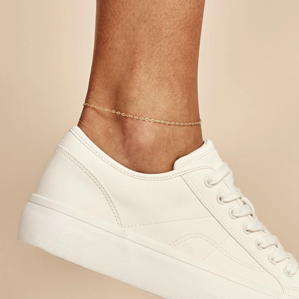 Histoire D'Or Chaîne De Cheville Maille Soleil Or Jaune – Image 3