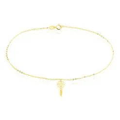 Histoire D'Or Chaîne De Cheville Attrape Reve Or Jaune