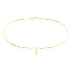 Histoire D'Or Chaîne De Cheville Plume Or Jaune