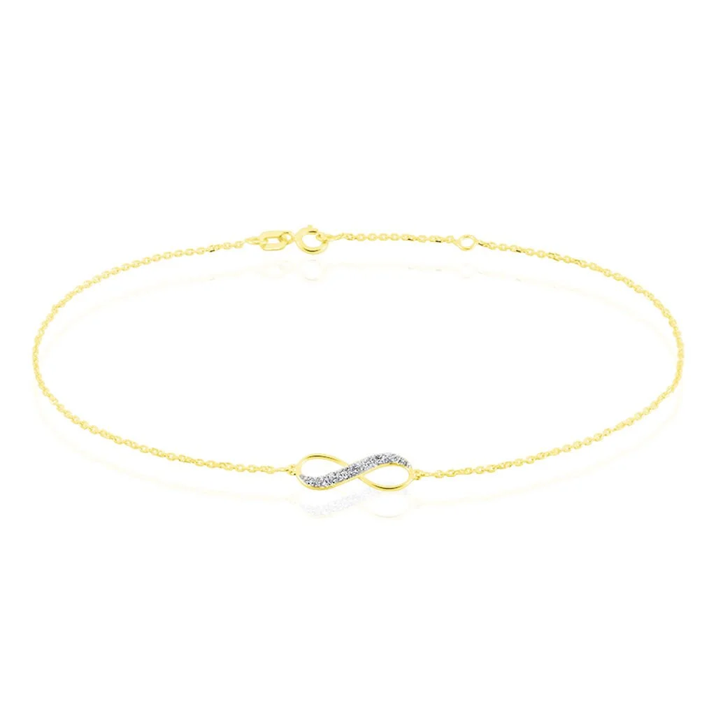 Histoire D'Or Chaîne De Cheville Esparcette Or Jaune